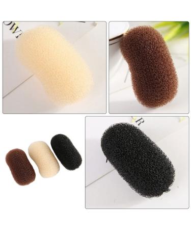 Solustrie Hair Bump Up Clips & Styling Tools - DIY Hairstyles - 3 Pcs Black & White - Natural Color Sponge Jewelry for Women - Buy Online on GoSupps.com
