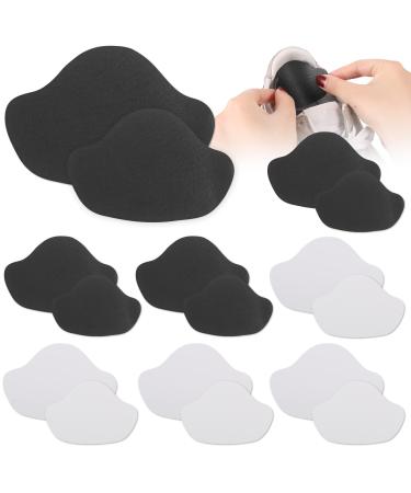 16 pieces of heel protection for shoes sneaker repair patch heel cushion for too large shoes self -adhesive heel cushion silicone chop protection leather repair patch set (8 pairs) #1