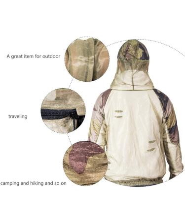 BESPORTBLE Lightweight Summer Bug Jacket with Hood | Mesh Netting Cover | Outdoor Protector | Light Green - Buy Online on GoSupps.com