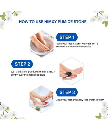 NIMXY Volcanic Lava Pumice Stone - Natural Foot File for Dead Skin Removal and Callus Remover - Handheld Foot Scrubber for Feet and Hands - Brown - Buy Online on GoSupps.com