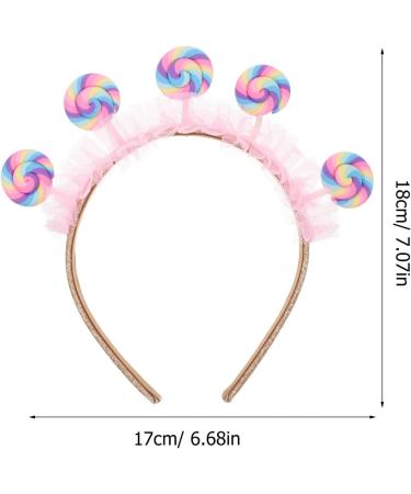 PATKAW Lollipop Headband Lollipop Headdress Candy Headband Carnival Headpieces Party Hair Hoops Hair Decor Princess Hair Accessories for Girls Women - Buy Online on GoSupps.com