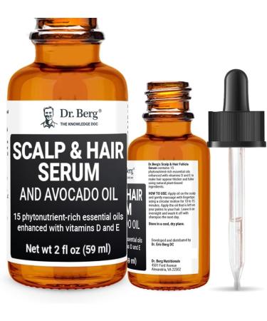 Dr. Berg's All-in-One Hair Growth Serum with Jojoba & Castor Oil - 2 fl oz - Buy Online on GoSupps.com
