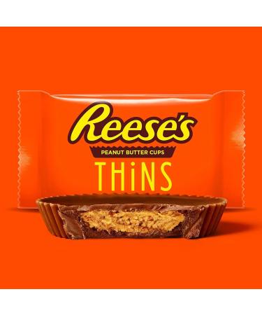 Reese's Chocolate Candy Peanut Butter Cups Thins Individually Wrapped - 680g/23.8 oz. - Buy Online on GoSupps.com