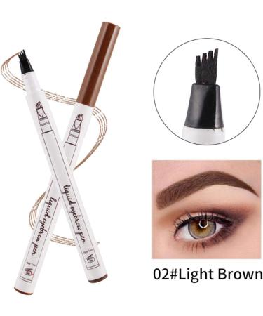 Dtt Microblading Eyebrow Pencil with -Fork Tip Creates Natural Looking Brows Effortlessly and Stays on All Day Pretty Well Light Brown - Buy Online on GoSupps.com