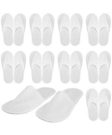 Disposable slippers white terry liper hotels lip: 12 couples terry bricklayer guests slipper set set guest shoes for women men winter Christmas home travel hotel spa pedicure salon - Buy Online on GoSupps.com