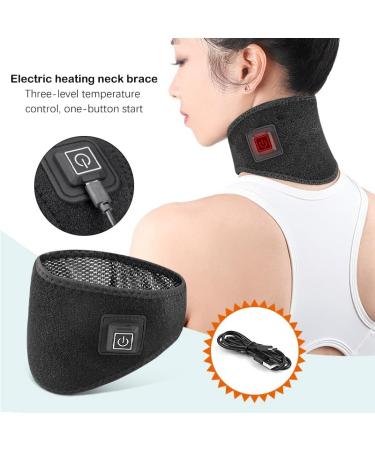 Electrothermal Neck & Back Massage Device - Cervical Heating Belt USB Body-Warm Massager with 3 Adjustable Settings for Home Use - Buy Online on GoSupps.com