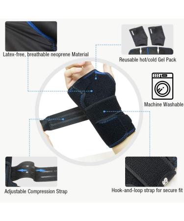ARRIS Ice Pack for Wrist - 2 Wrist Wraps + 4 Gel Packs for Pain Relief - Buy Online on GoSupps.com