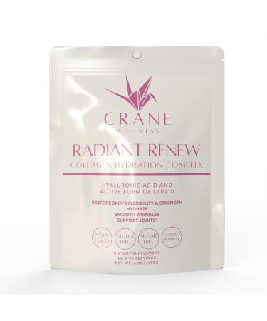 Crane Wellness Radiant Renew - Marine Collagen Complex Powder | Non-GMO, Gluten Free, Made in Japan