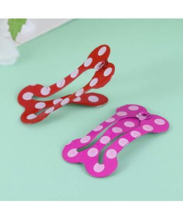 STOBOK 20pcs Mini Pet Hair Clip Bone-Shaped Snap Bows for Dogs and Cats - Grooming Topknot Bows for Parties and Birthdays - Random Color - Buy Online on GoSupps.com