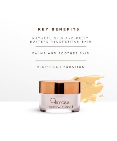 Hydrating Barrier Repair Mask - OSMOSIS Tropical Mango with Shea Butter Avocado Oil & Jojoba for Dry Aging & Sensitive Skin - 1 Oz - Buy Online on GoSupps.com