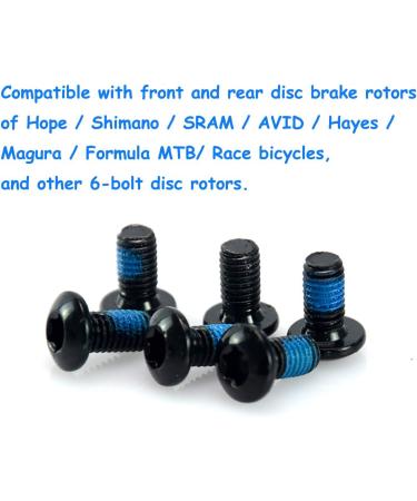 Farbetter 50pcs Stainless Steel M5x10mm T25 Bicycle Disc Brake Rotor Bolts - MTB Rotor Bolts - Buy Online on GoSupps.com