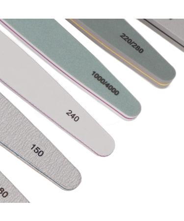 Nail Buffer File Tool Double Sided Curved Nail File for Salon - Buy Online on GoSupps.com