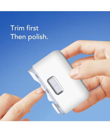 2 In 1 Electric Nail Clipper Stainless Steel Safety Grinding Automatic Electric Nail Trimmer for Caregivers Caregivers Adults Kids - Buy Online on GoSupps.com