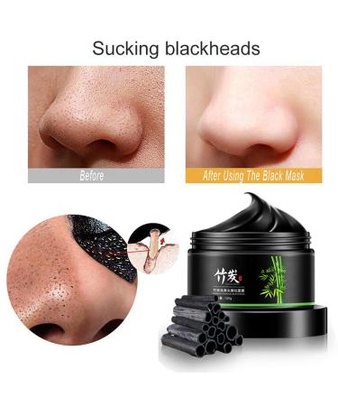 Blackhead Remover Mask - Bamboo Charcoal Peel Off Face Mask | Deep Cleansing & Purifying 120g - Buy Online on GoSupps.com