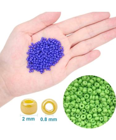 EuTengHao Glass Seed Beads Kit - 14400pcs, DIY Jewelry Making Supplies with 0.5mm string - 24 Colors - Buy Online on GoSupps.com