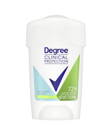 Degree Clinical Protection Antiperspirant Deodorant 72-Hour Sweat & Odor Protection Stress Control Antiperspirant for Women 1.7 oz - Buy Online on GoSupps.com