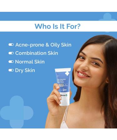 Buy De-rma Co 2% Salicylic Acid & Niacinamide Anti-Acne Face Wash 80ml - Effective Acne Treatment International Shipping - Buy Online on GoSupps.com