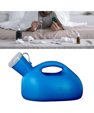 Men Urinal Bottle 2000ml Capacity Spill Proof Wide Opening Convenient Handle Prevent Leakage Ideal for Elderly Male Urinals - Buy Online on GoSupps.com