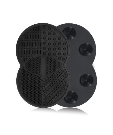 Norate Makeup Brush Cleaner Set - Silicone Cleaning Mat & Cleanser for Brushes and Tools | Stocking Stuffers for Women - Black - Buy Online on GoSupps.com