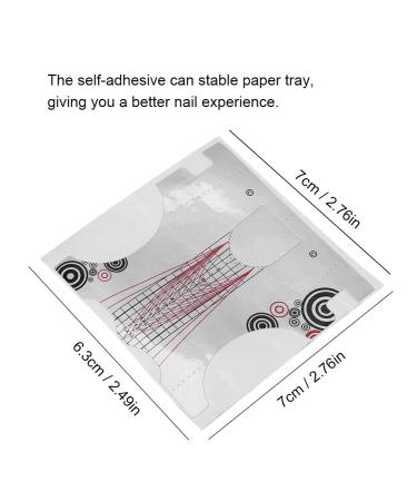 500 Pcs Self-Adhesive Nail Extension Stickers - Guide for UV Gel & Acrylic Nail Art Tips - Buy Online on GoSupps.com