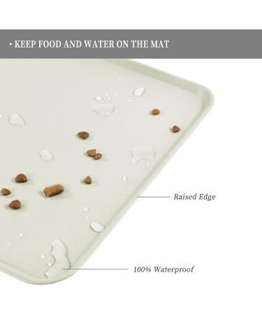 Reopet Silicone Pet Feed Mats - Waterproof Dog & Cat Mats with Elevated Edges | 71 x 45 cm | Durable Easy Clean Space Solutions - Buy Online on GoSupps.com