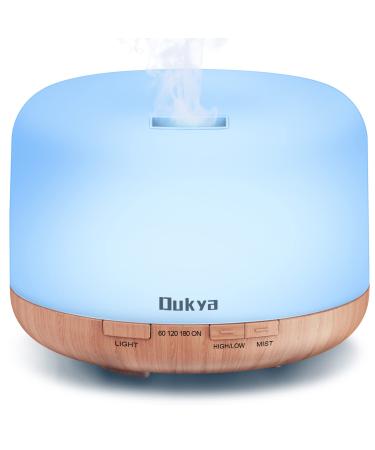 Dukya 500ml Essential Oil Diffuser, 5 in 1 Ultrasonic Aromatherapy Fragrant Oil Humidifier Vaporizer, Timer and Auto-Off Safety Switch - Buy Online on GoSupps.com