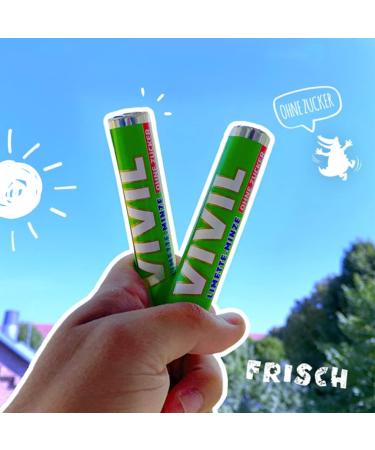 VIVIL Rolle Limit Mit - Sugar-Free Vegan Fruity Pastilles (Lime Mint 20x3 Packs - 60 Rolls 28g Each) - International Shipping Available - Buy Online on GoSupps.com