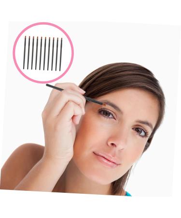 Baluue 10pcs Nose Shadow Brush Cream Blush Brush Eyeshadow Eye Makeup Applicator Black Artificial Fiber - Buy Online on GoSupps.com
