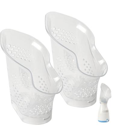 Calvana (2 Pack Sinus Inhaler Mask Compatible with Vicks Sinus Inhaler Food-Grade Material Snug Fit