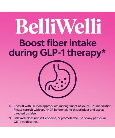 Belli Welli Fiber Supplement for Women&Men Premium Daily Fiber Powder from Organic Acacia with Added Collagen Electrolytes&Probiotics No Bloat Constipation&Gut Health Support (Strawberry Lemonade) - Buy Online on GoSupps.com