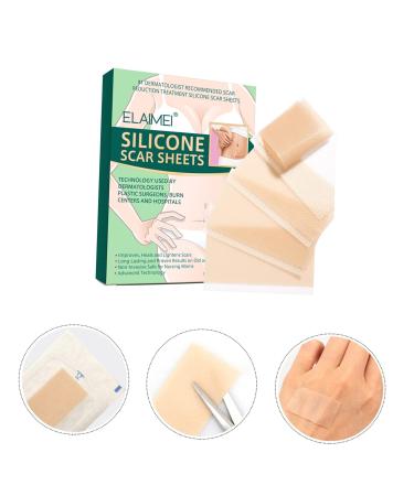 4pcs Silicone Scar Tape - Wound Repair Burn Scar Patches for Effective Scar Removal - Hemoton Silicone Sheet Care Supplies - Buy Online on GoSupps.com
