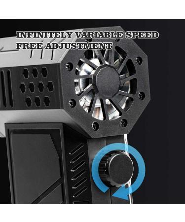 Outdoor handheld hair dryer turbo fan hair dryer 130000RPM handheld electric industrial hair dryer brushless motor hair dryer suitable for automotive and outdoor use. (black) - Buy Online on GoSupps.com