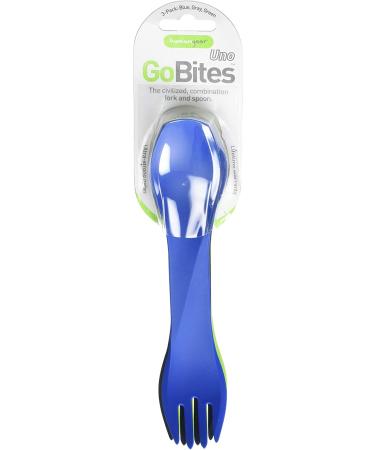 humangear Gobites UNO 3-Pack in Blue, Gray, and Green - Compact and Durable Eating Utensils - Buy Online on GoSupps.com