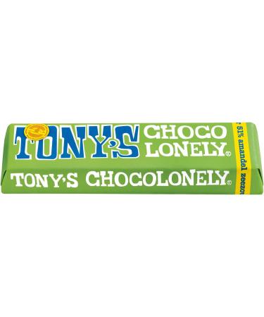  Tony's Chocolonely Tony's Chocolonely Chocolat noir 51% amande et sel de mer 47g Fairtrade - Buy Online on GoSupps.com