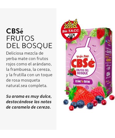  Qumir Pack of Yerba Mate Cbse Fruits de la For t (Fruits del Bosque) of 500 g + Cbse Guarana of 500 g - 2 units - Total 1 kg of Yerba Mate - Buy Online on GoSupps.com