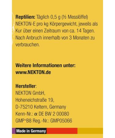 NEKTON-E | Premium Vitamin E for Breeding Birds & Reptiles | Made in Germany (70g) - Boost Health & Vitality - Buy Online on GoSupps.com