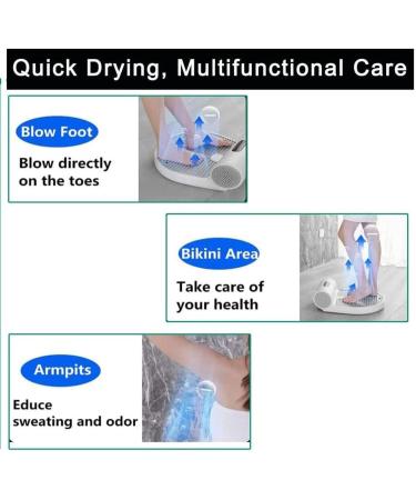 Shower Body Dryer Negative Ion Body Heater Hair Dryer Body Hair Dryer with Sensor Natural Warm and Cold Air with Scale 110V - Buy Online on GoSupps.com