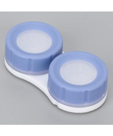 Anggrek Mini Contact Lens Container Set - Portable & Cute Purple Design Water & Dustproof for Daily Use - Buy Online on GoSupps.com