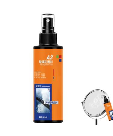 Glass Cleaner Spray - Invisible Washer | Streakless Shine Glass Cook Top Cleaner and Fresh Scent Polish Cleaning Tool for Kitchen Luckyda Rainproofing Agent 120ml