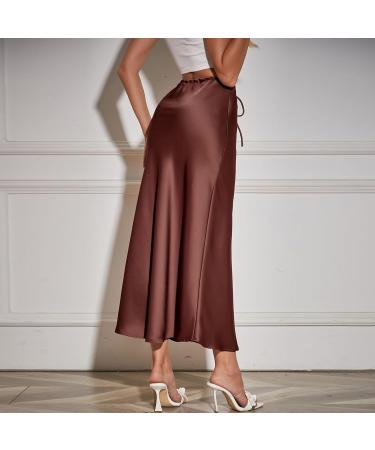 Elegant Women's Chiffon Maxi Skirt - Boho A-Line with Floral Design & High Elastic Waist | Winter Ladies Skirts - Buy Online on GoSupps.com