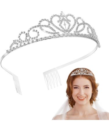 FRCOLOR Crystal Crowns and Tiaras 2 Pack - Elegant Princess Tiara Set for Birthdays, Weddings, and Proms - Buy Online on GoSupps.com