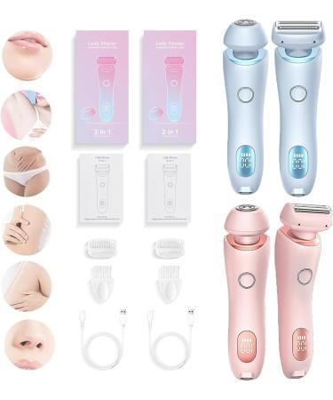 Dusk Razor Dusk Electric Razor For Women Silk Glide Pro Shaver Dusk The Glide Pro 3.0 Shaver Livora-Livora Electric Razor 2 In 1 Waterproof Electric Razor for Women Wet&Dry (2PCS)