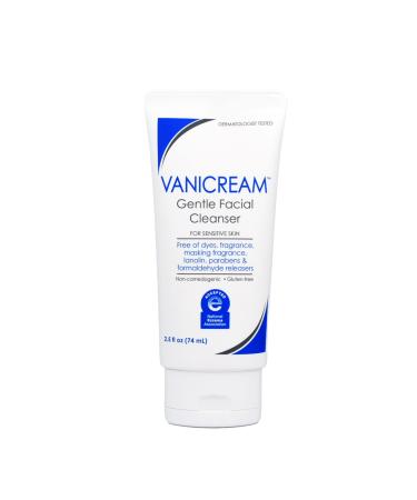 Vanicream Gentle Facial Cleanser - 2.5 fl oz - Formulated Without Common Irritants for Those with Sensitive Skin Travel-Sized Facial Cleanser