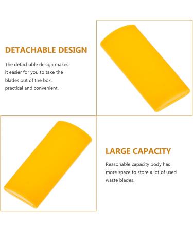 Beaupretty Mini Razor Set - 2 Pieces Disposable Safety Razors in Orange for Waste Storage & Recycling | Durable Plastic Holder 9x3.5cm - Buy Online on GoSupps.com