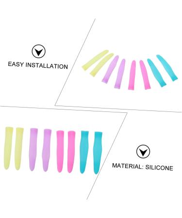 Mikinona 4 Pairs Cuticle Nipper Handle Sleeve Scissor Scissor Tip Protectors Cuticle Sewing Embroidery Trimmer Handle Silicone Cover Silica Gel Nail Clippers Pouch - Buy Online on GoSupps.com