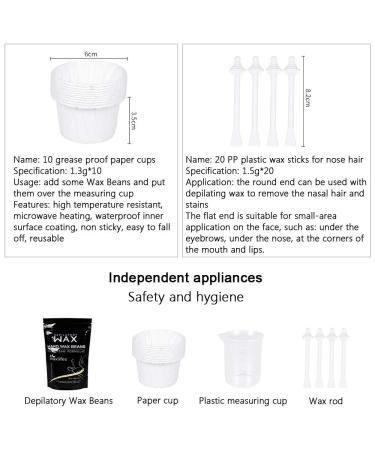 Fesjoy Nose Hair Removal Wax Applicators & Beans Kit - Safe for Men & Women | Efficient Nose Waxing Solution - Buy Online on GoSupps.com