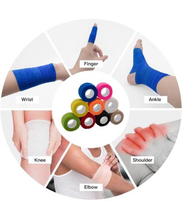Qigui 10 Roll Finger Plaster - Self-Adhering Elastic Bandage 2.5cm x 4.5m | Waterproof & Dust-Repellent | Flexible Adhesive Tape for Sports & First Aid - Buy Online on GoSupps.com