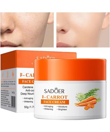 Generic Carotone Cream Skin Lightening Cream for Dark Skin Vitamin C Face Cream with Carrot Natural Carrot Moisturizer Skin Lightening Cream for Face Firming Reduces Fine Lines 20g(box of 1) - Buy Online on GoSupps.com
