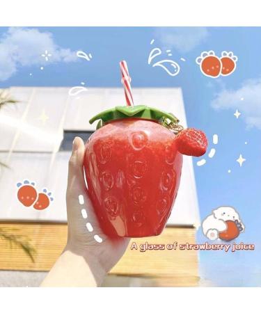 XYAA Cute Strawberry Sippy Cup - Sweet Girl's Convenient Drinkware - Buy Online on GoSupps.com