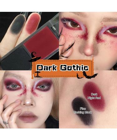 MAOYING Red black eyeshadow palette smokey eyeshadow vampire blood red eyeshadow Halloween black eye makeup long lasting waterproof eyeshadow palette - Buy Online on GoSupps.com